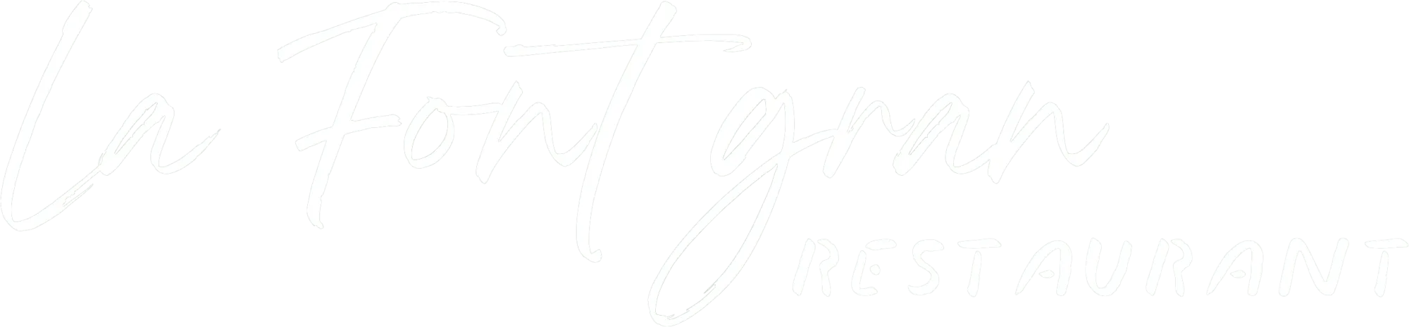 logo la font gran horizontal blanco